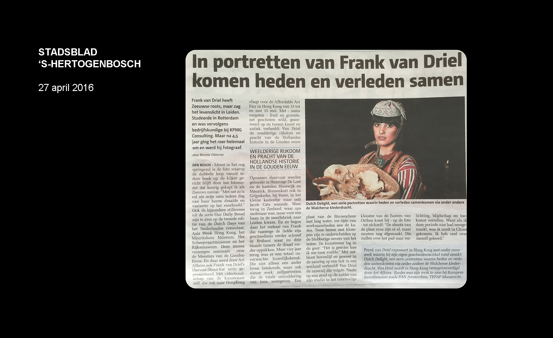 Frank van Driel Publicatie Stadsblad \